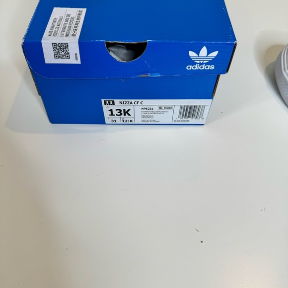 adidas Originals Nizza "Ftwr White/Yellow/Off White" Girls' Shoe size 13k - Picture 11 of 12
